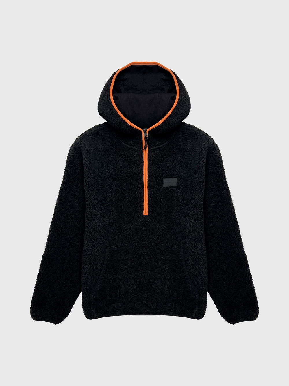 Худи шерпа Calvin Klein Jeans Half Zip Black
