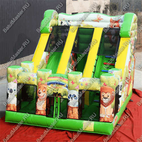 Коммерческий надувной батут "Сафари" 6*5*5 м