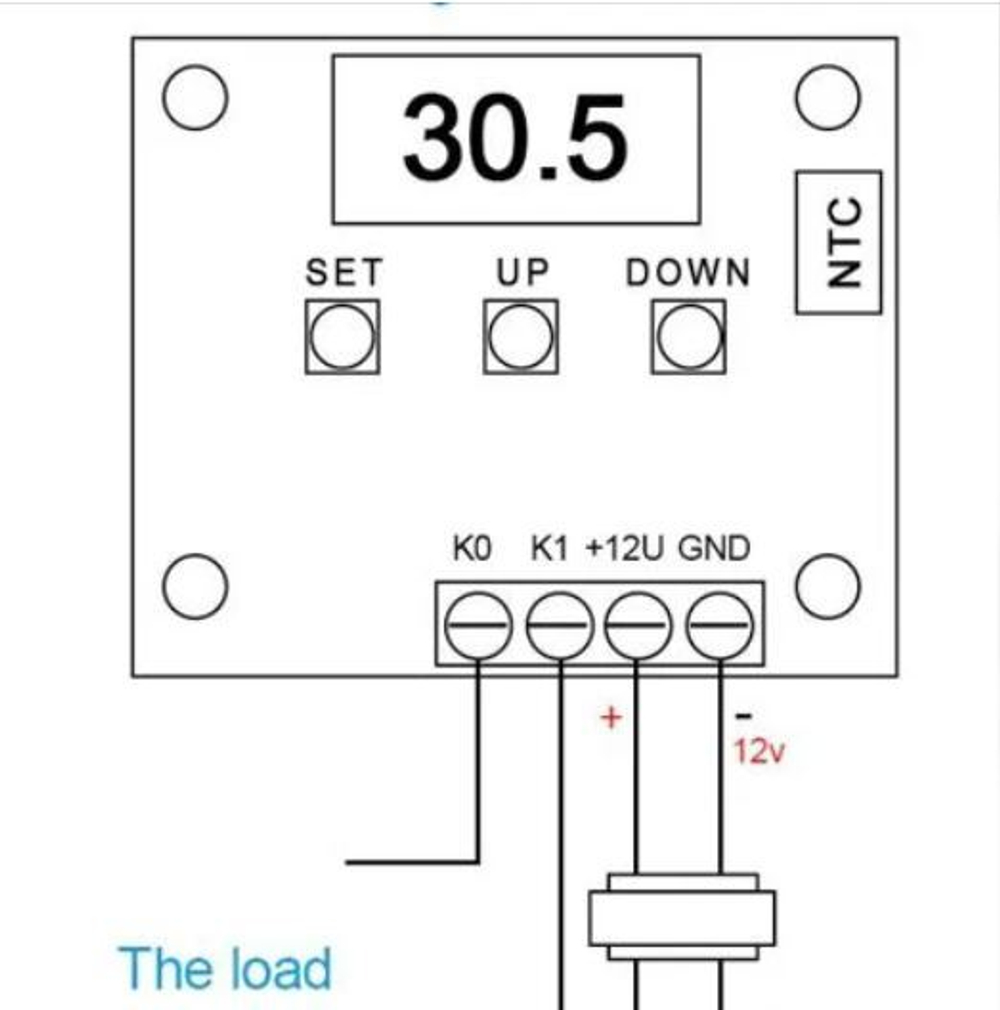 Термостат ET W1209/12V