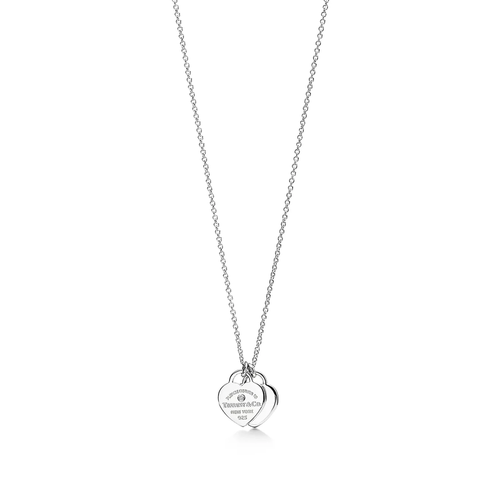 Подвеска из серебра с бриллиантом, Tiffany💠