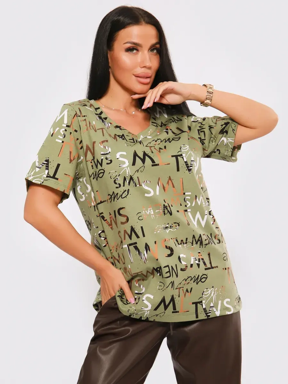 Футболка женская большие размеры