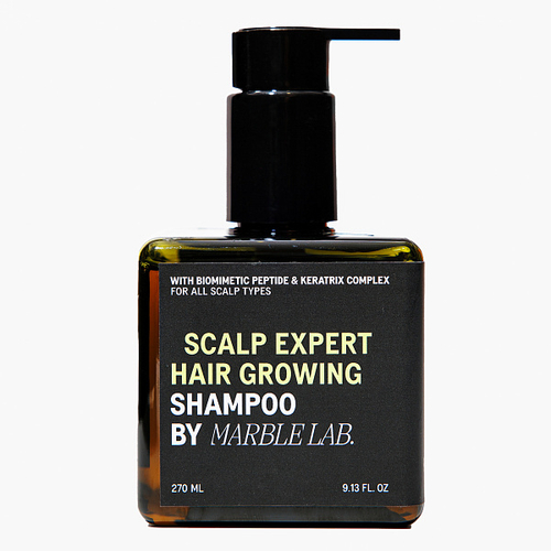 Marble Lab Шампунь-активатор для роста волос с биомиметическим пептидом и комплексом Keratix, 270 мл