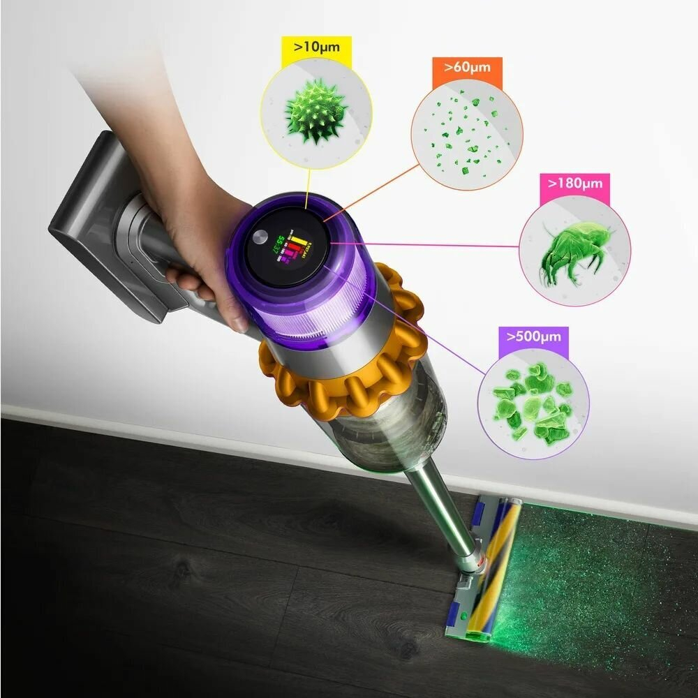 Dyson V15 Detect Absolute SV47 беспроводной ручной вертикальный пылесос на аккумуляторе