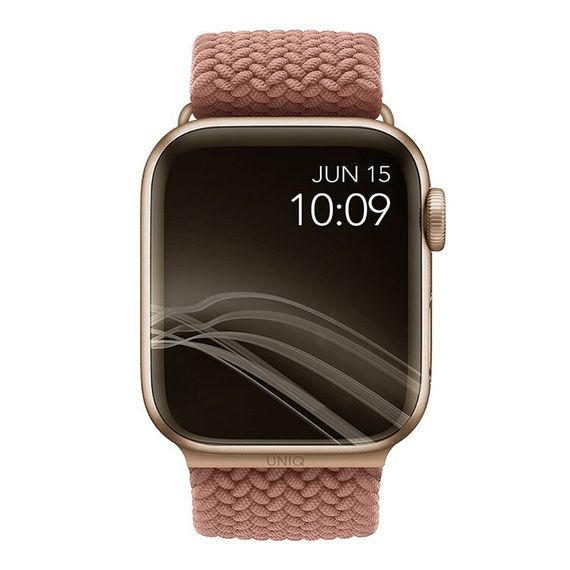Ремешок Uniq Aspen Strap Braided для Apple Watch 42/44/45 мм (44MM-ASPPNK) розовый