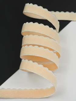 Резинка отделочная пион ажурная ширина 10 мм с учетом фестона