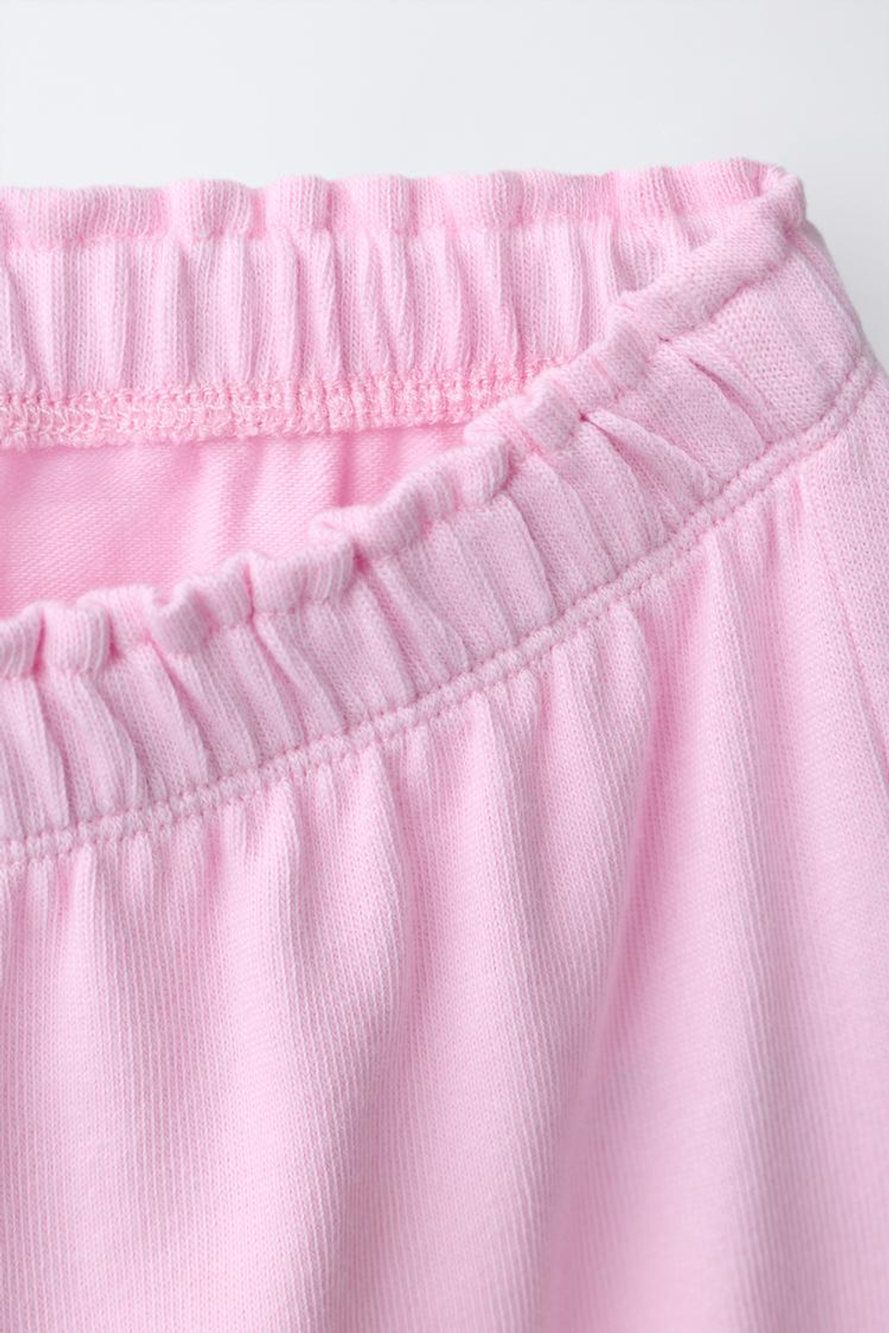 ZARA БРЮКИ-КЮЛОТЫ С РЮШАМИ, ПАСТЕЛЬНАЯ МАЛЬВА