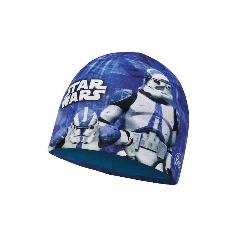 Тонкая флисовая шапочка детская Buff Clone Blue Фото 1