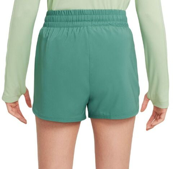 Шорты для девочки теннисные Nike Kids Dri-Fit One High-Waisted Woven Training Shorts - белый, разноцветный