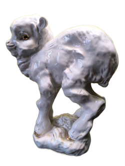 Фарфоровая Статуэтка «Козлёнок Васенька» ЛФЗ, 1950-1970 гг.