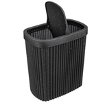 Контейнер для мусора с плавающей крышкой "velvet" 5,9л 225х140х253мм (черный гранит)