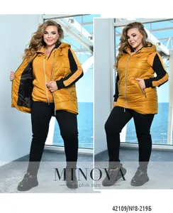 Жилет 8-219Б-горчица Minova
