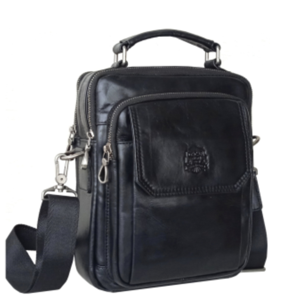 Стильные мужские кожанные сумки 25 x 20 x 10 см