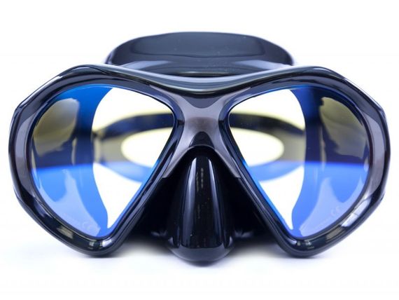 Маска с просветленными линзами Sargan Двина Черный силикон