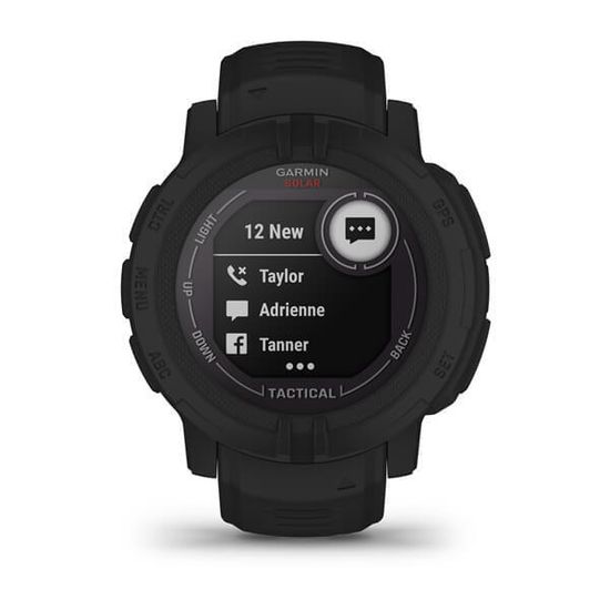 Спортивные прочные часы Garmin Instinct 2, Solar, Tactical Edition, Black, 010-02627-03