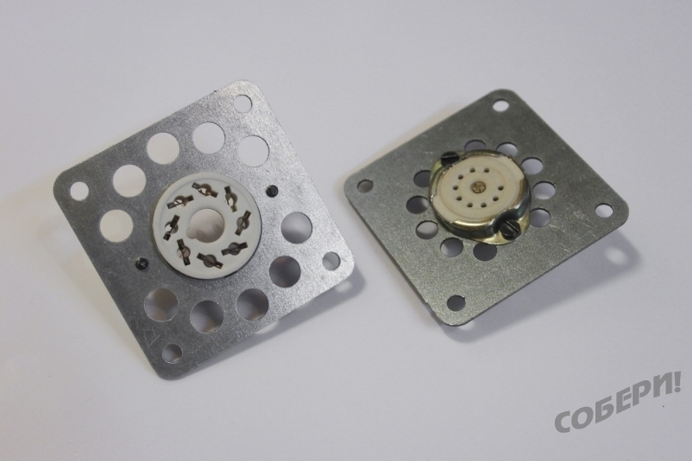 фланец крепежный декоративный для крепления 8-штырьковой ламповой панели