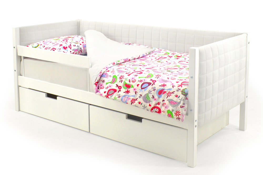 Детская кровать-тахта мягкая Бельмарко Svogen белый