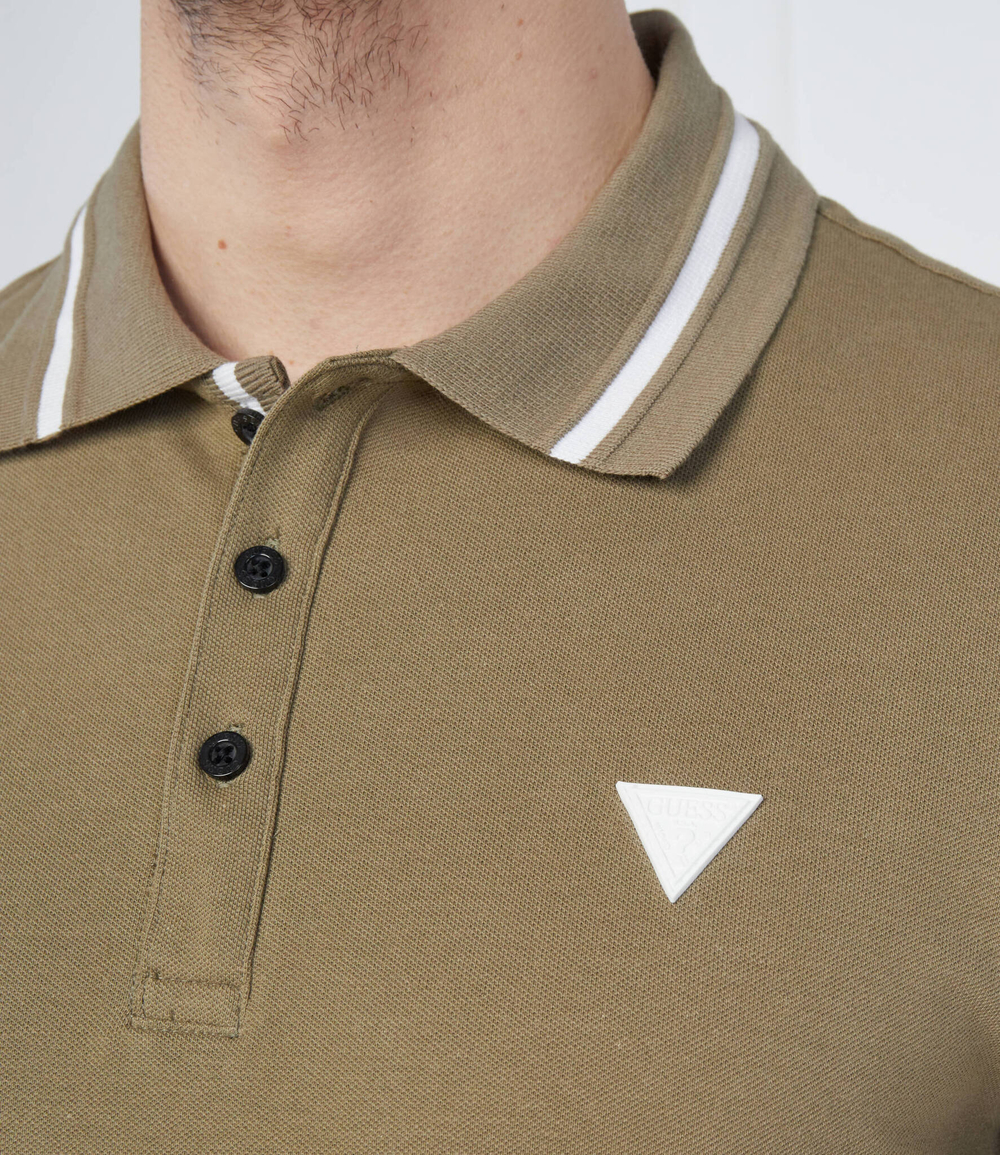 поло GUESS - оливковый (M2RP60 K7O61)