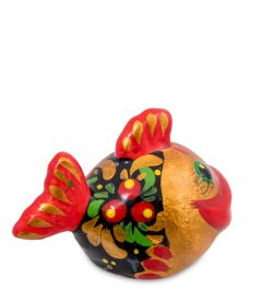 ГЛ- 978 Фигурка «Рыбка» хохлома (Гжельский фарфор)
