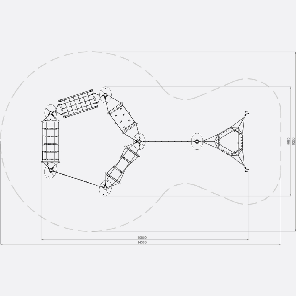 Многофункциональный комплекс «MO-07.02» для уличной площадки