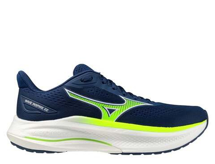 Кроссовки для бега мужские Mizuno Wave Inspire 22 M Черно-Лайм
