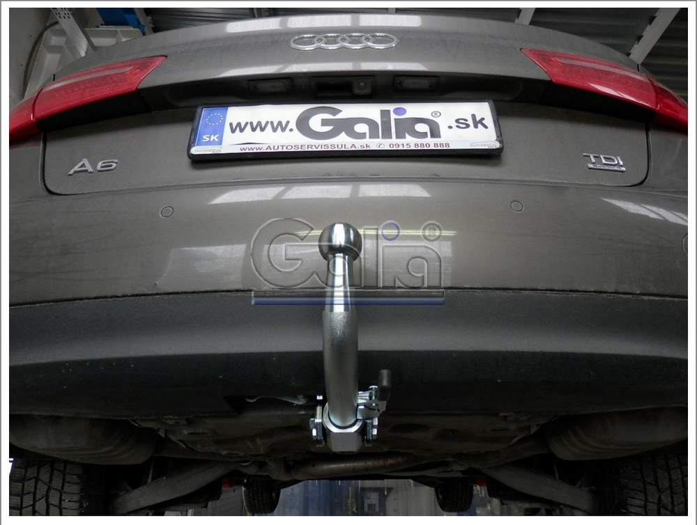 Фаркоп оцинкованный Galia A049C для Audi A6 седан/универсал 2011-2019, Audi A6 Allroad 2012-, Audi A7 Sportback 2011-2017(паспорт и сертификат в комплекте)(без электрики)