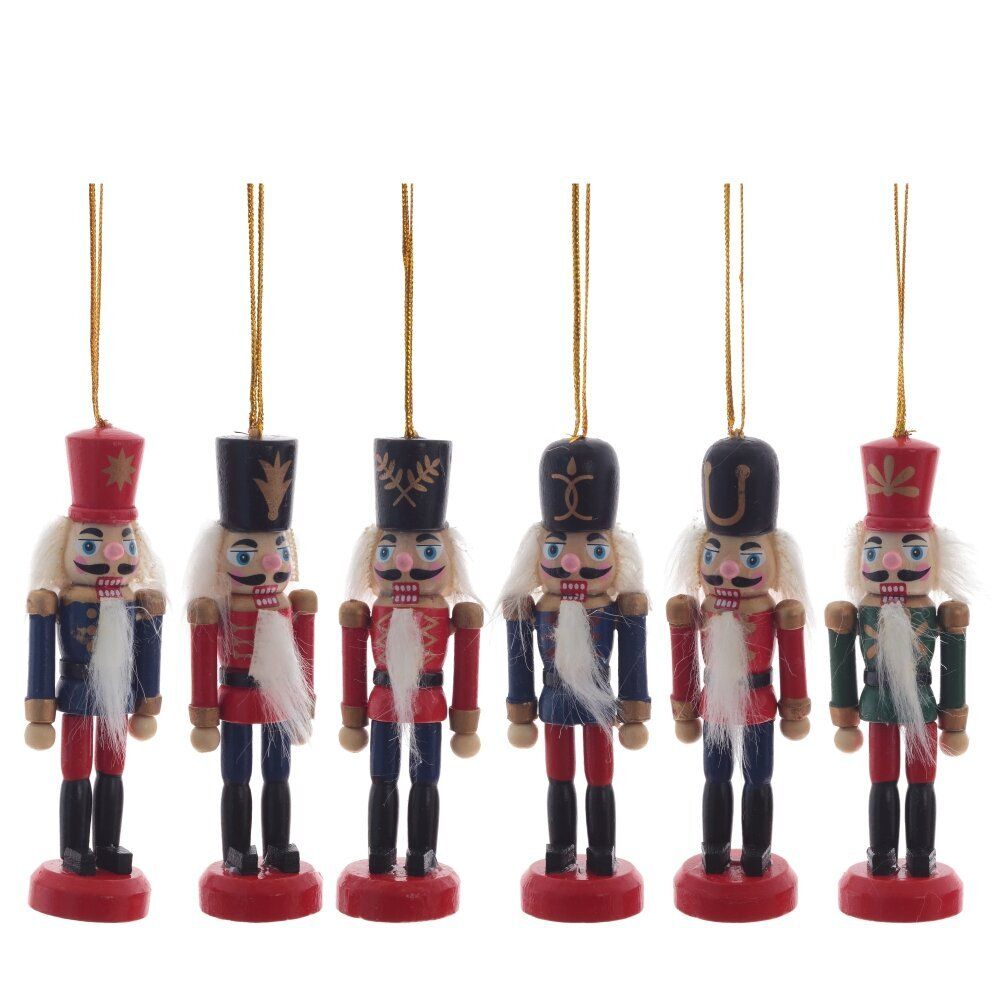 GAEM Набор из 6шт Украшение новогоднее "Щелкунчик", L21 W3 H11 см