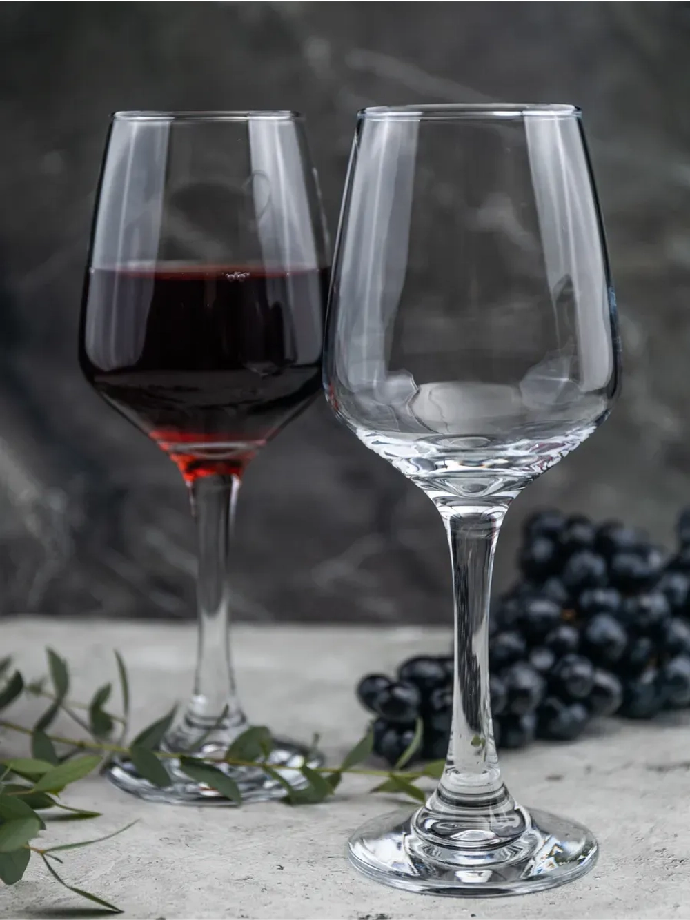 Набор бокалов для вина, 365 мл, 6 шт. прозрачные