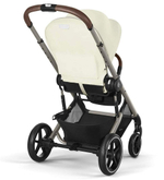 Коляска Cybex Balios S Lux TPE complete Aton S2 Ocean Blue 3 в 1 Seashell Beige с дождевиками