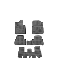 Коврики в салон для HYUNDAI Santa Fe, 2021-, 7 мест, внедорожник, 5шт. ELEMENT3DA0N1697210K