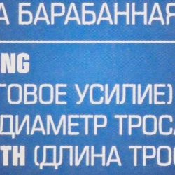 Лебедка барабанная ручная г/п 360кг Forsage F-KB-S-800