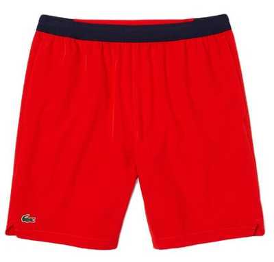 Мужские теннисные шорты Lacoste Tennis x Novak Djokovic Taffeta Shorts - red