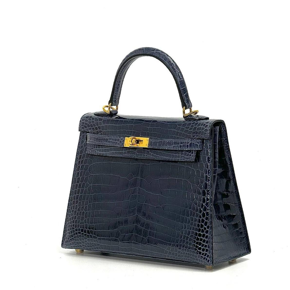 Сумка Hermes из кожи крокодила 25 см