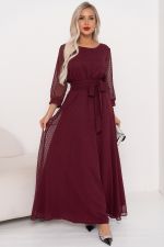 Платье Гретта (винный)-52р-р Р11-1234/2 Nikol