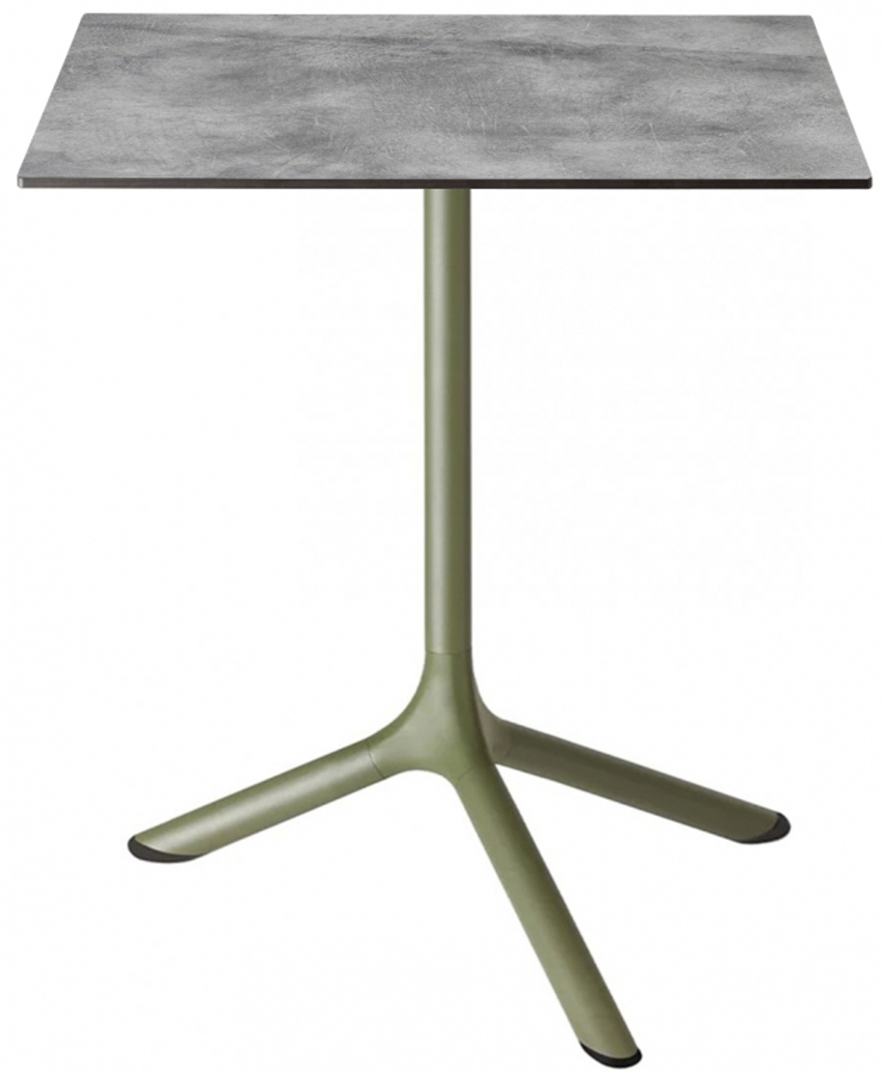 Стол ламинированный обеденный Scab Design Tripe, оливковый, цементный