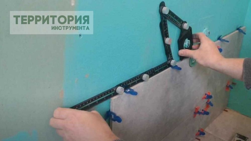 Универсальный шаблон плиточника, 12 колен, 2 трафарета 280402