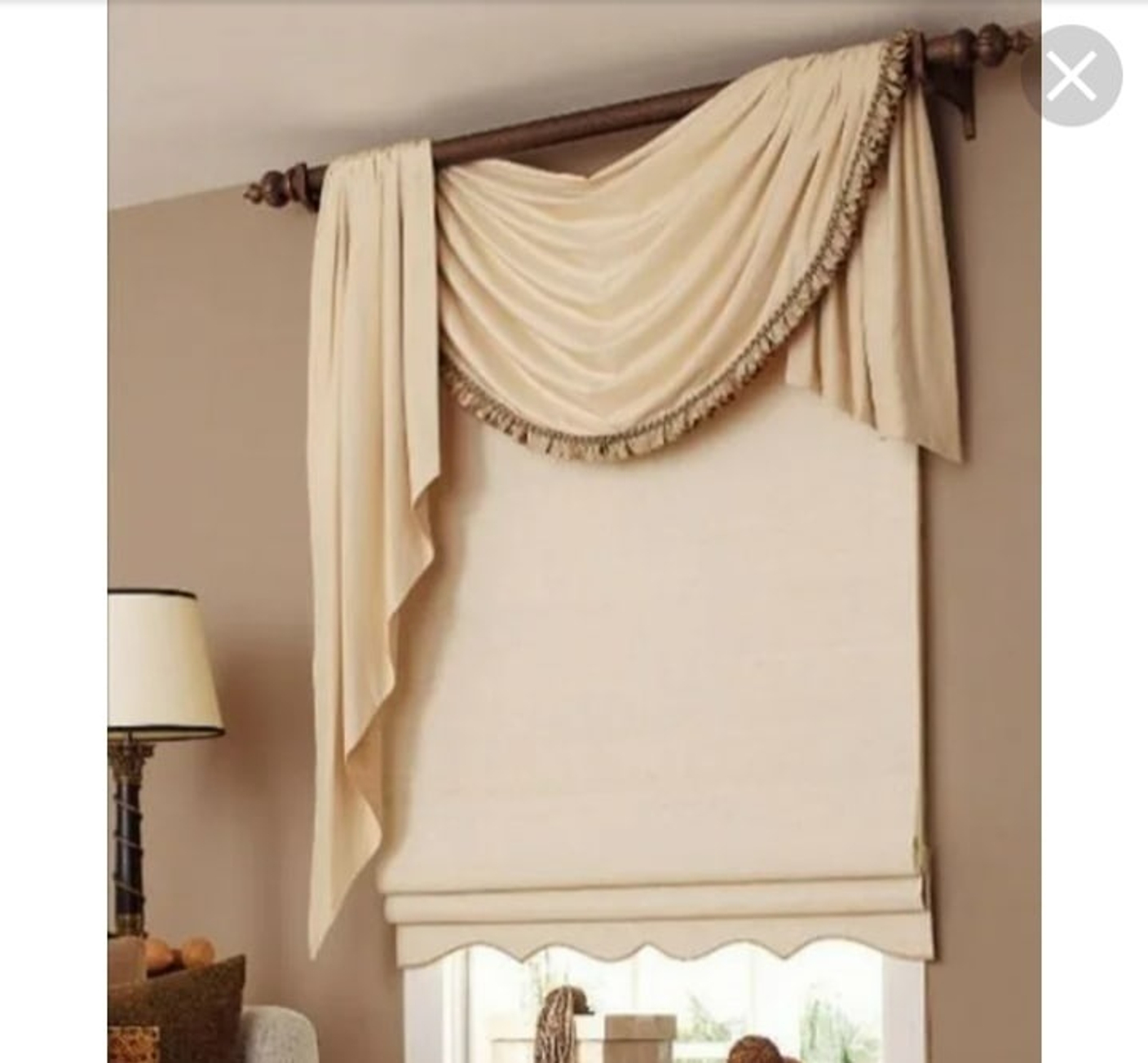 Римская штора с ламбрекеном