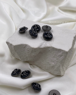 Пуговицы Шан. черные перламутр в графите скидка