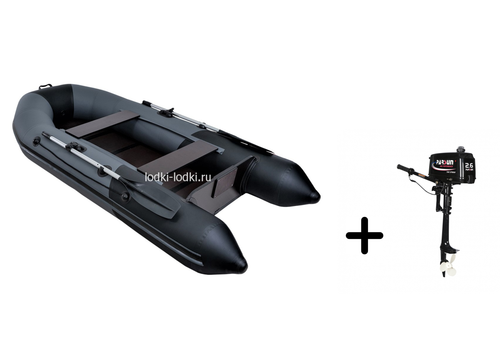 Таймень NX 2850 графит-черный + PARSUN T 2.6 BMS (комплект лодка + мотор)