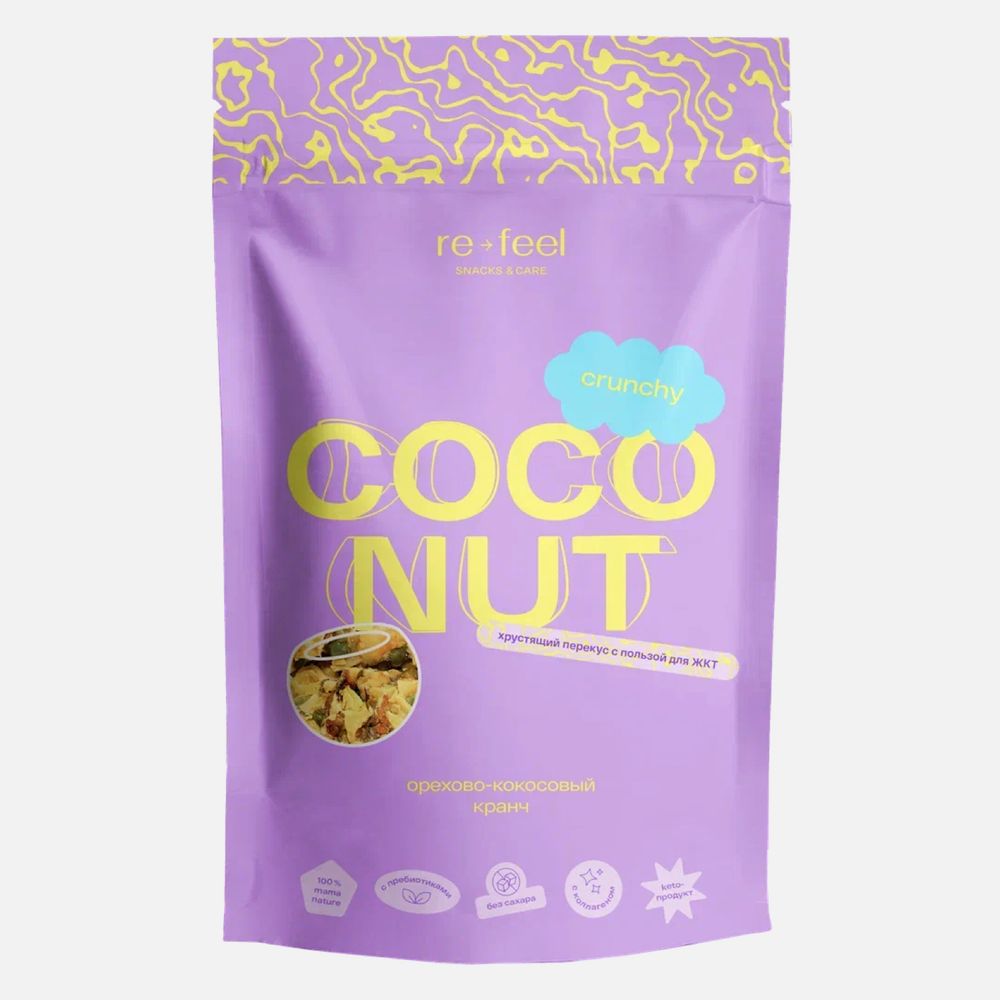 RE-FEEL Кранч орехово-кокосовый Coconut
