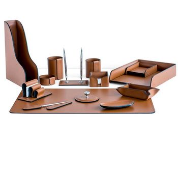 Настольный набор из кожи Cuoietto серии Business из 14 предметов (NBCTab14.3)