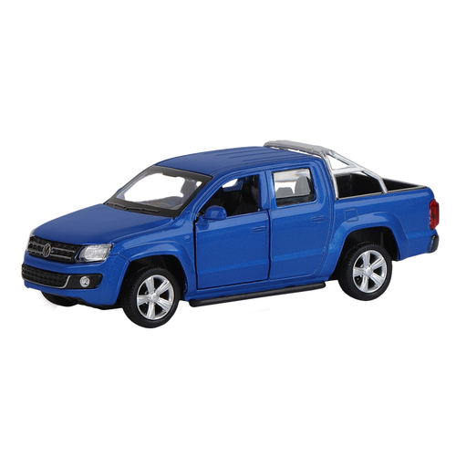 Модель  1:46 Volkswagen Amarok, синий,   инерция, откр. двери