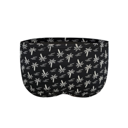 Мужские трусы слипы черные с принтом DARKZONE DZN6478