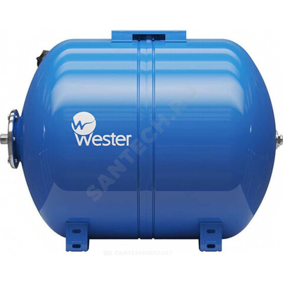 Гидроаккумулятор WAO 100 л 10 бар 1" наружная резьба горизонтальный Wester 0-14-0995