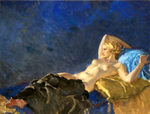 Сэр Уильям Рассел  Флинт. Диана (Diana). 49.5 х 65.5. Темпера. Частное собрание.