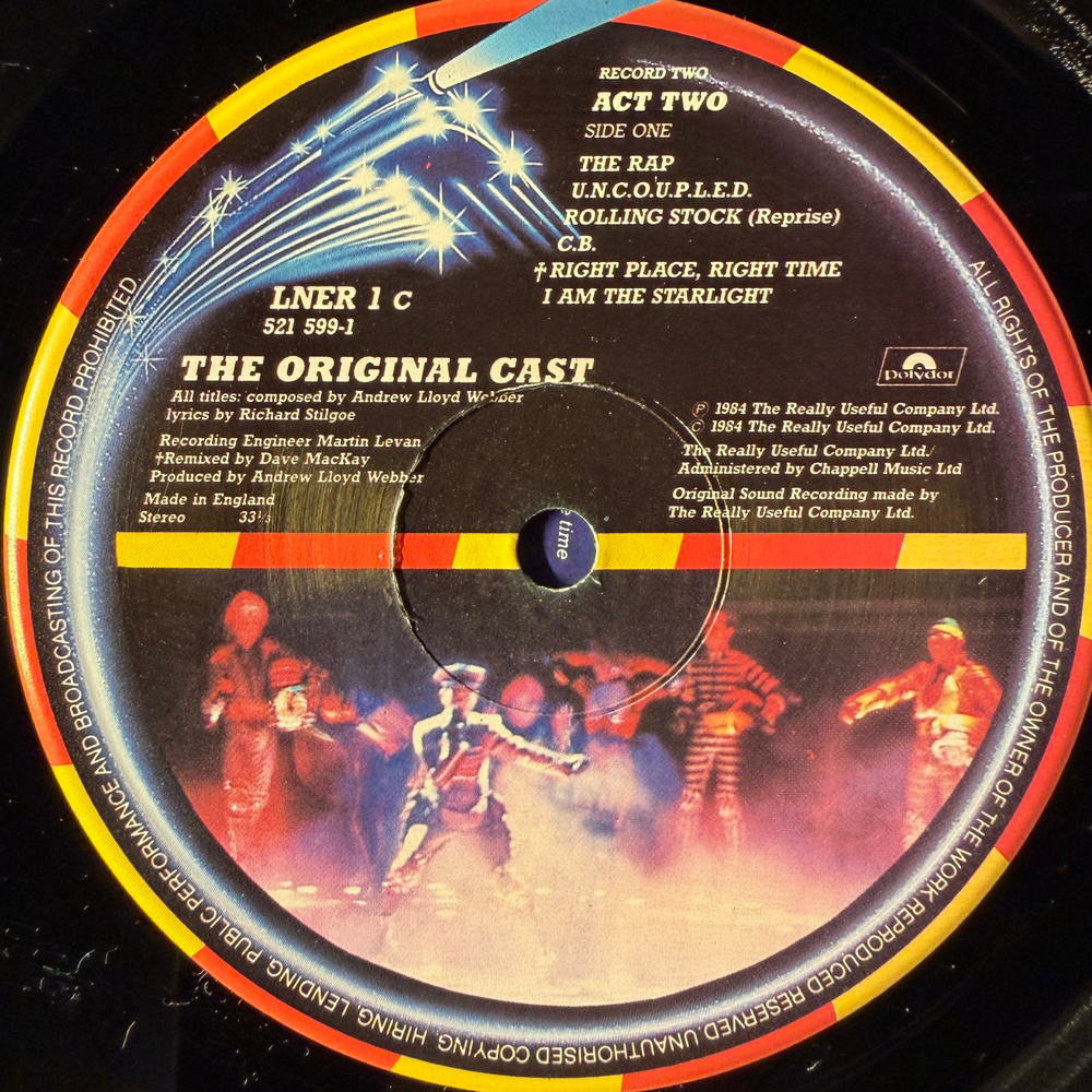 Andrew Lloyd Webber - Starlight Express - The Original Cast 2LP (Англия 1984г.)