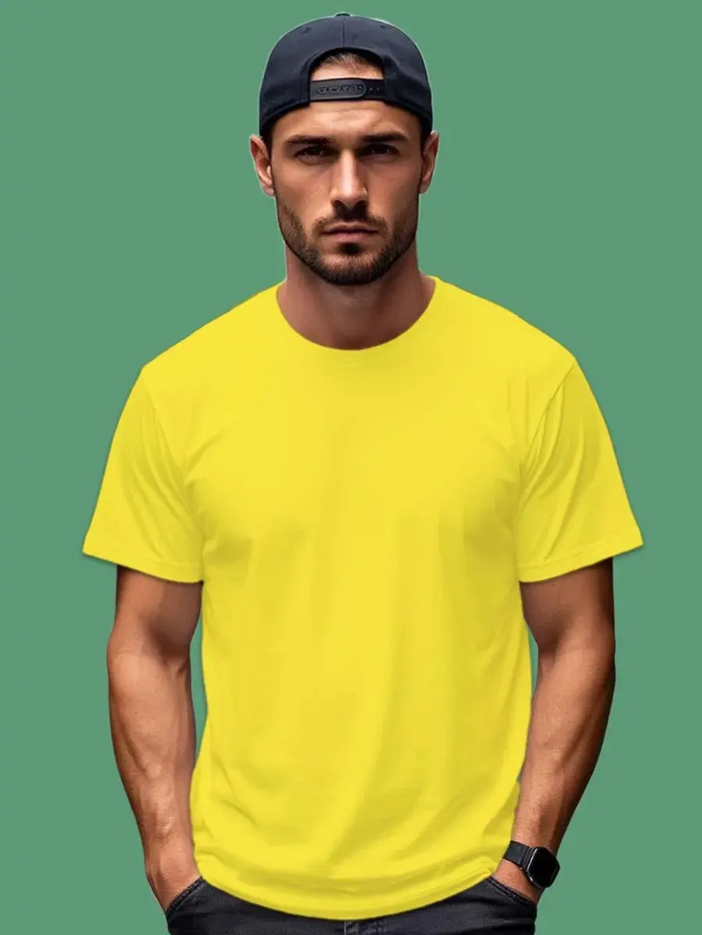 Футболка Взрослая.Премиум однотонная.1 шт