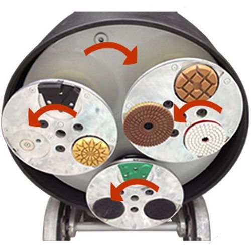 GROST PMP550-3 Мозаично-шлифовальная машина по бетону - 380 В / 5,5 кВт