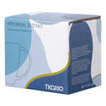 Кружка синего цвета с авторским принтом из коллекции freak fruit, 350мл