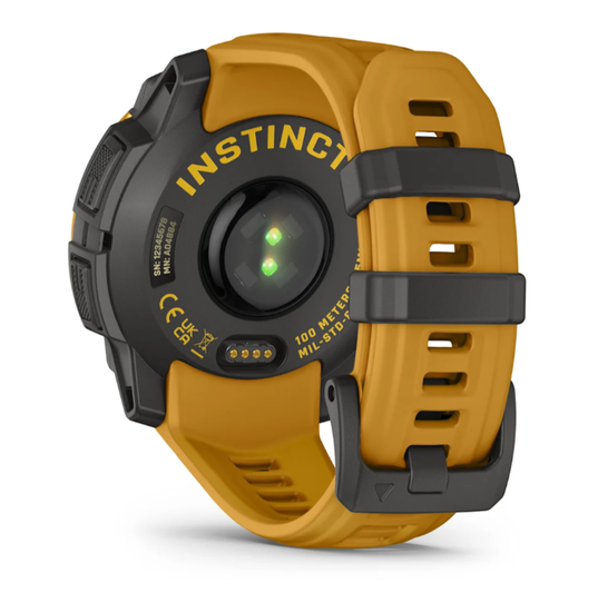 Умные часы Garmin Instinct 3 Solar 45 mm Sunburst with Sunburst/Grey Band