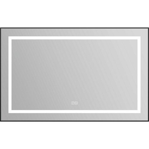 Зеркало BelBagno Kraft 108.5 SPC-KRAFT-1085-685-TCH-WARM-NERO с подсветкой с подогревом Черное с сенсорным выключателем